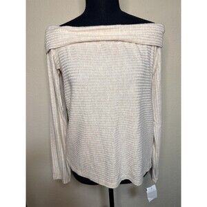 Express Women's Off-the-Shoulder Top Size M Long Sleeve Date Night Blouse